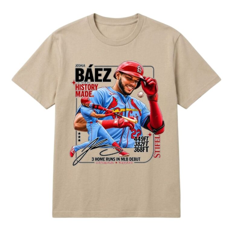 2026 Cardinals Joshua Báez History Made Shirt Giveaway 1