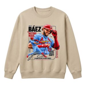 2026 Cardinals Joshua Báez History Made Shirt Giveaway 3